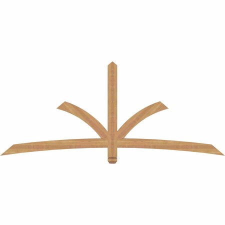 Ekena Millwork Davenport Timber Gable Bracket, Western Red Cedar, 84"W x 35"H x 1 1/2"D x 3 1/2"F, 10/12 Pitch GBW084X35X0204DAV00SWR
